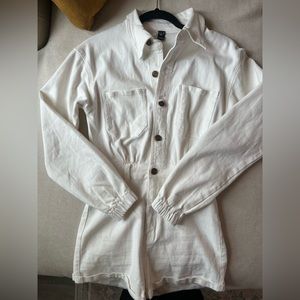 Windsor white denim romper